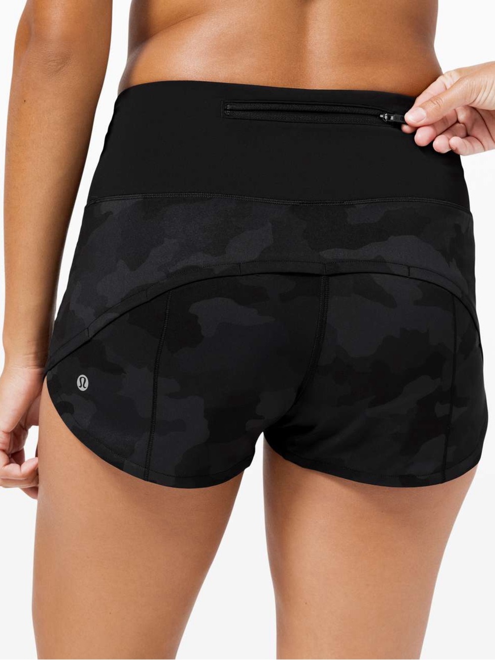 lululemon athletica Black Camo High-Rise Training Shorts